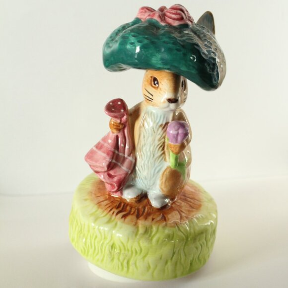Schmid 1977 Beatrix Potter Benjamin Bunny Music Box - Picture 1 of 5